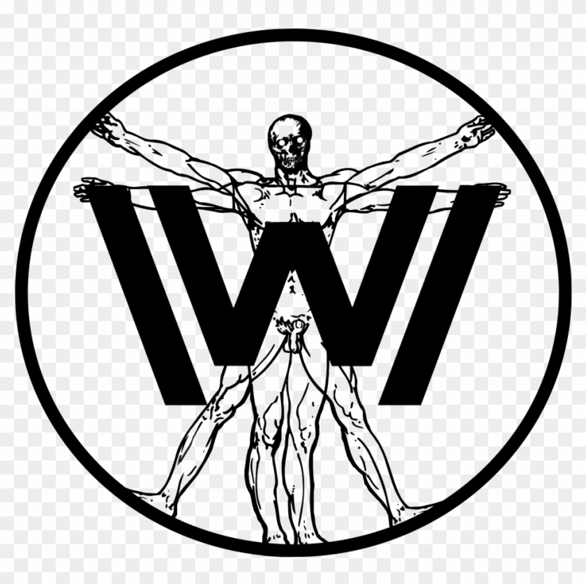West World T-shirt/ Vitruvian Man Design Http - Vitruvian Man Clipart #1342251