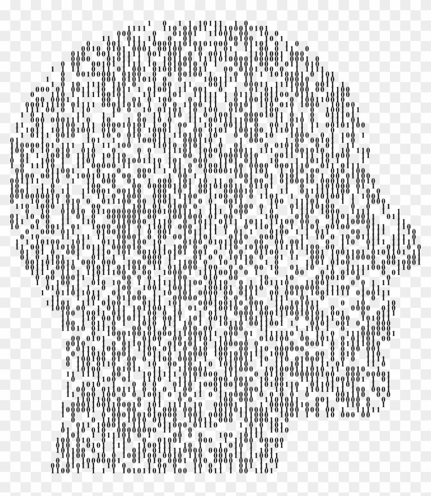This Free Icons Png Design Of Binary Man Head Clipart #1343208