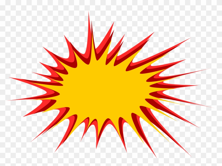 Cartoon Explosion Boom Png For Kids - Portable Network Graphics Clipart #1343274