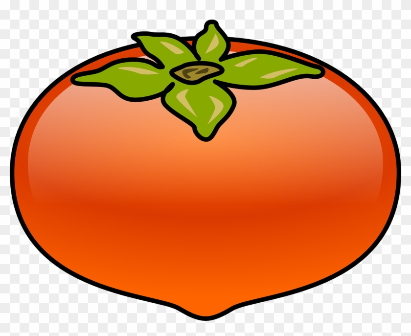 Tomato Red Vegetable - Kaki Clipart - Png Download #1343563