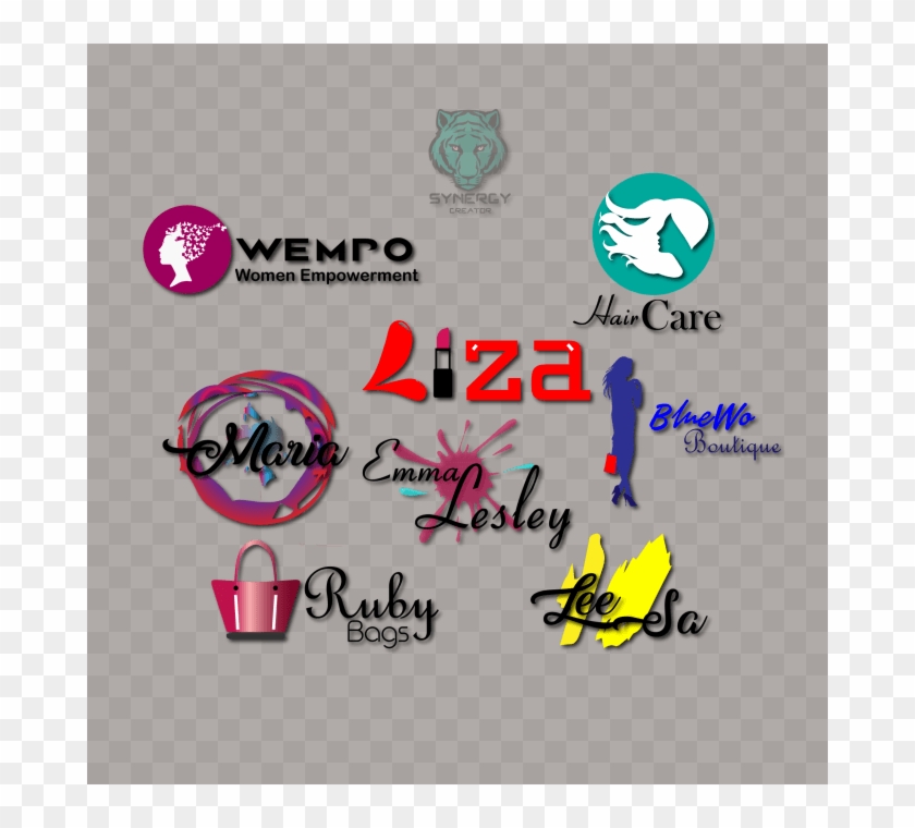 I Will Do Desired Feminine Logo Design - Graphic Design Clipart