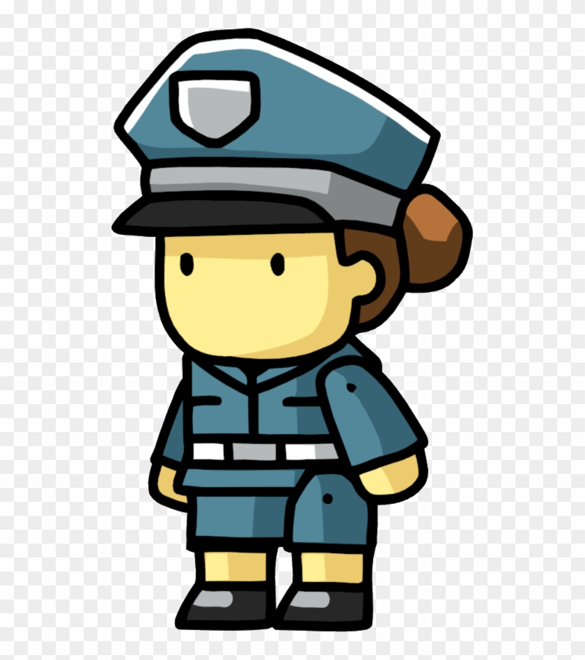 Image Policewoman Snu Png - Scribblenauts Cop Png Clipart #1343877