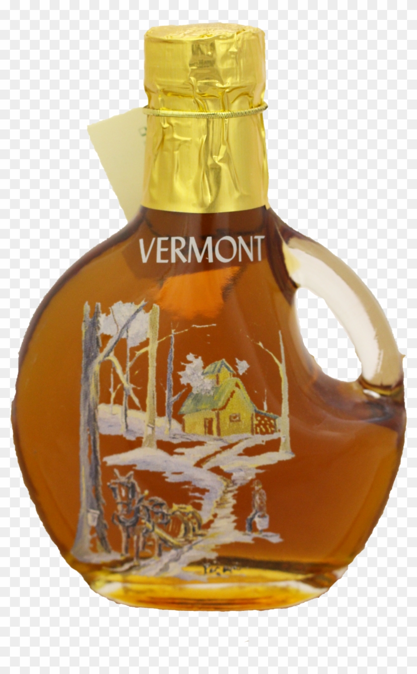 Northeast Maple Sugar House Painted Bottle - Glass Bottle Clipart #1343948
