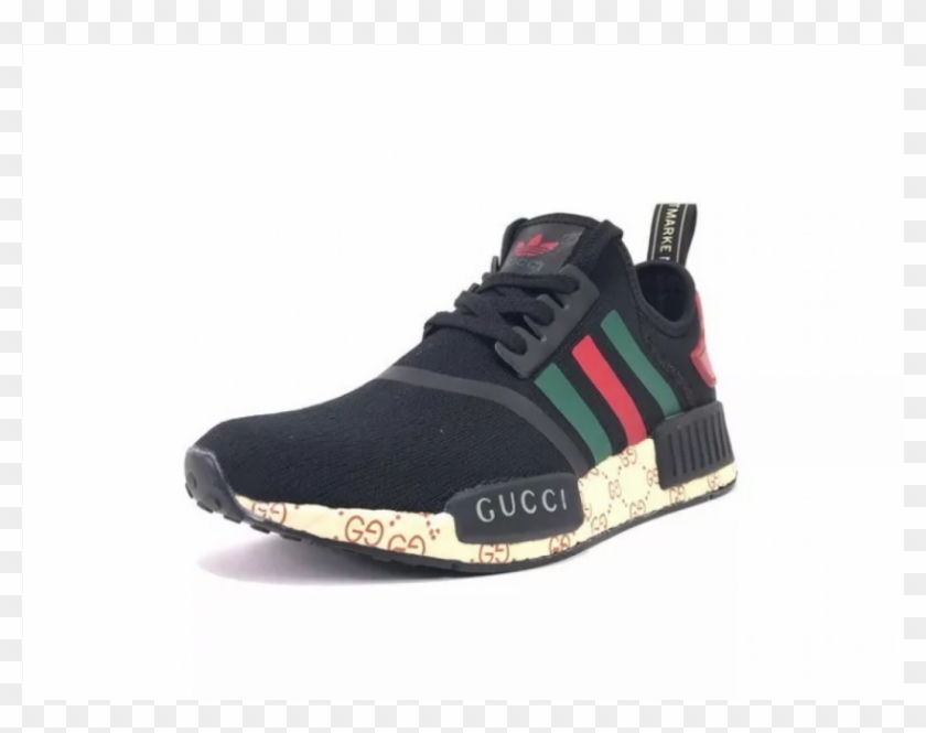 Adidas Nmd R1 Primeknit Gum Throwback Sneakers - Sneakers Clipart #1343978