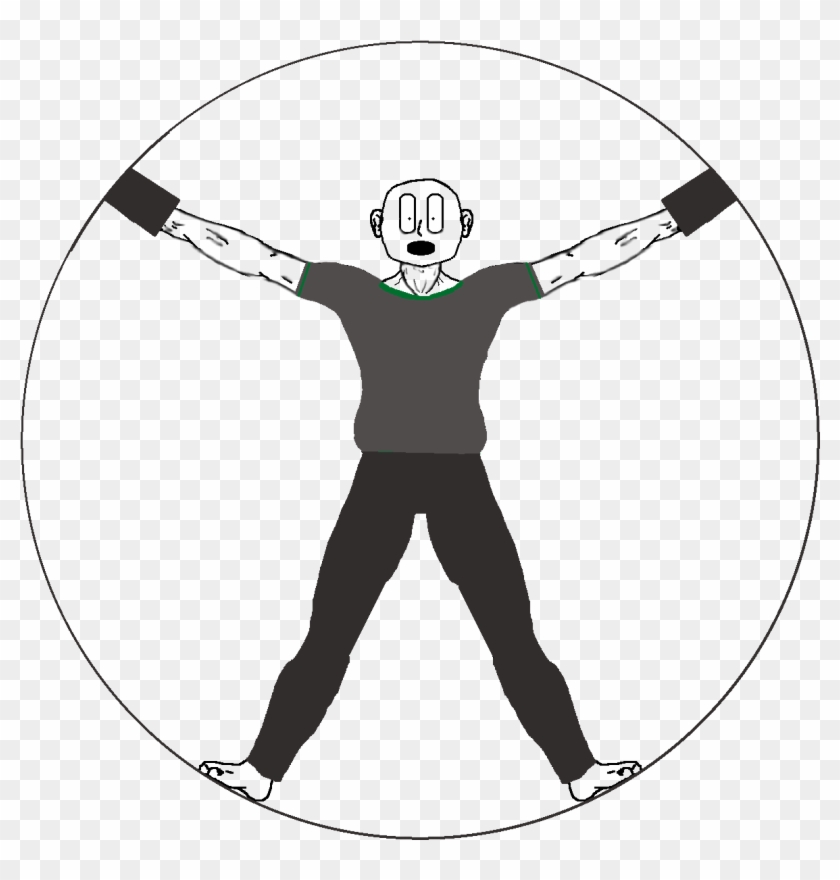 Vitruvian Man Custom Clipart