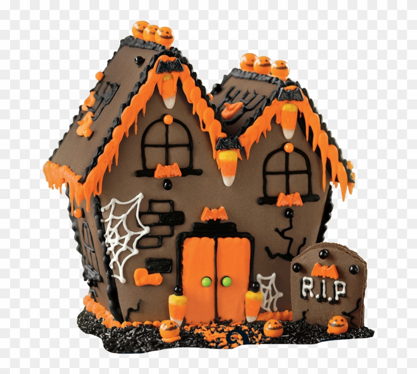 Halloween House Vector Free Png Photo - Haunted House Gingerbread House Clipart