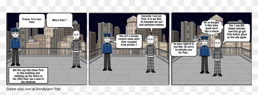 The Unlucky Cop - Cartoon Clipart #1344113