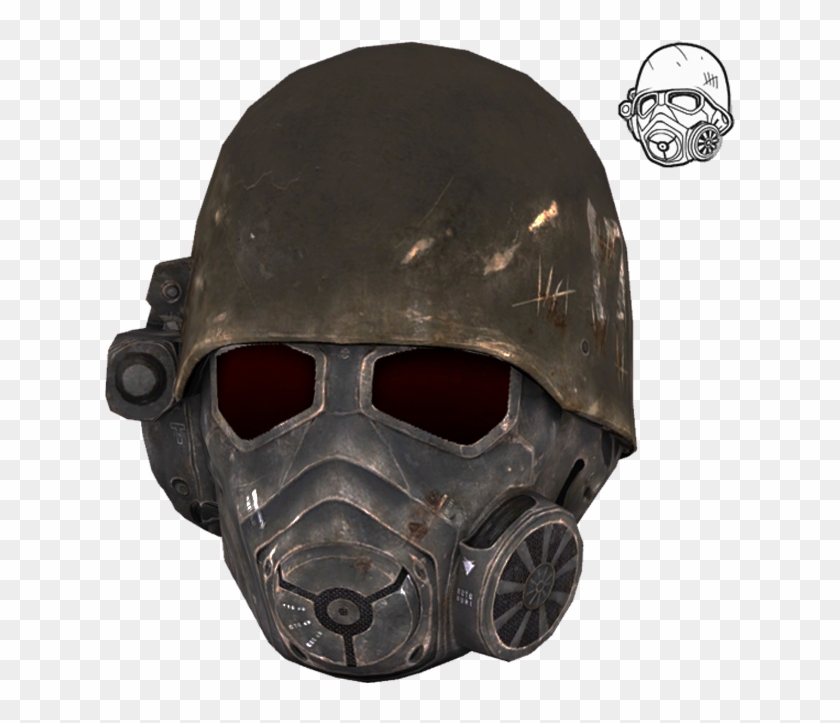 With A New Vegas Ranger Helmet Clipart