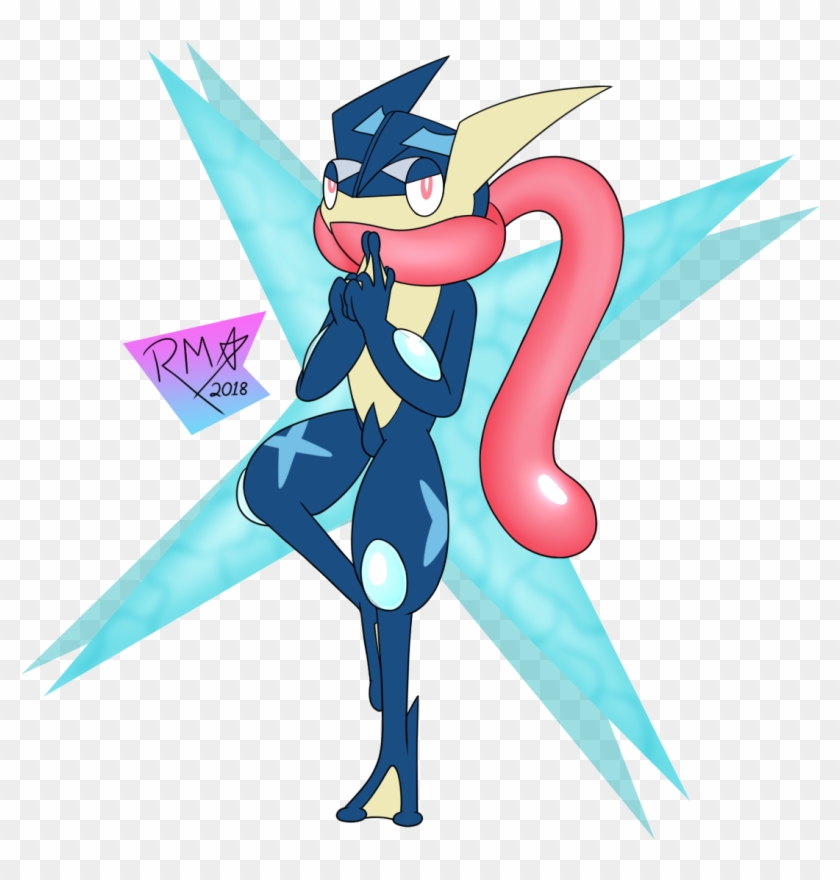 Greninja By Richy Miner - Cartoon Clipart #1344315