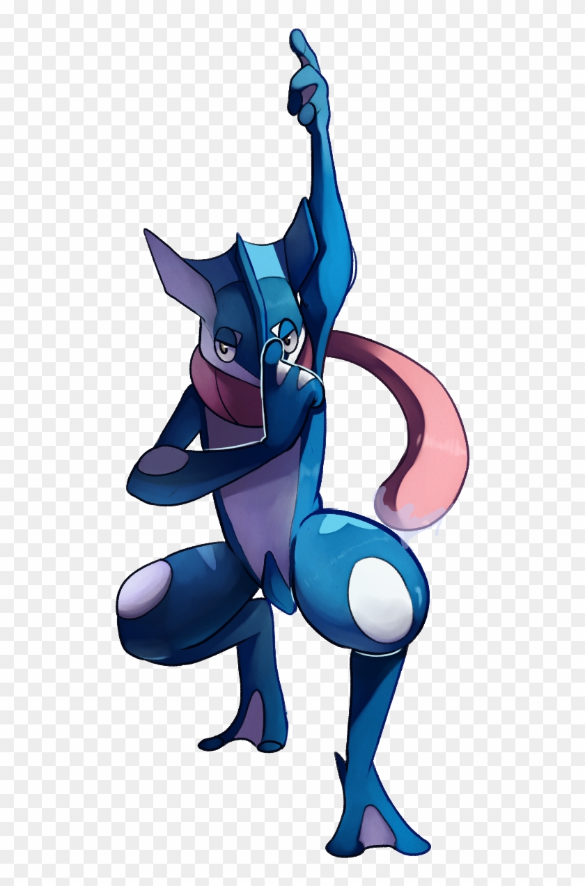 Greninja By Solarbyte - Cartoon Clipart #1344437