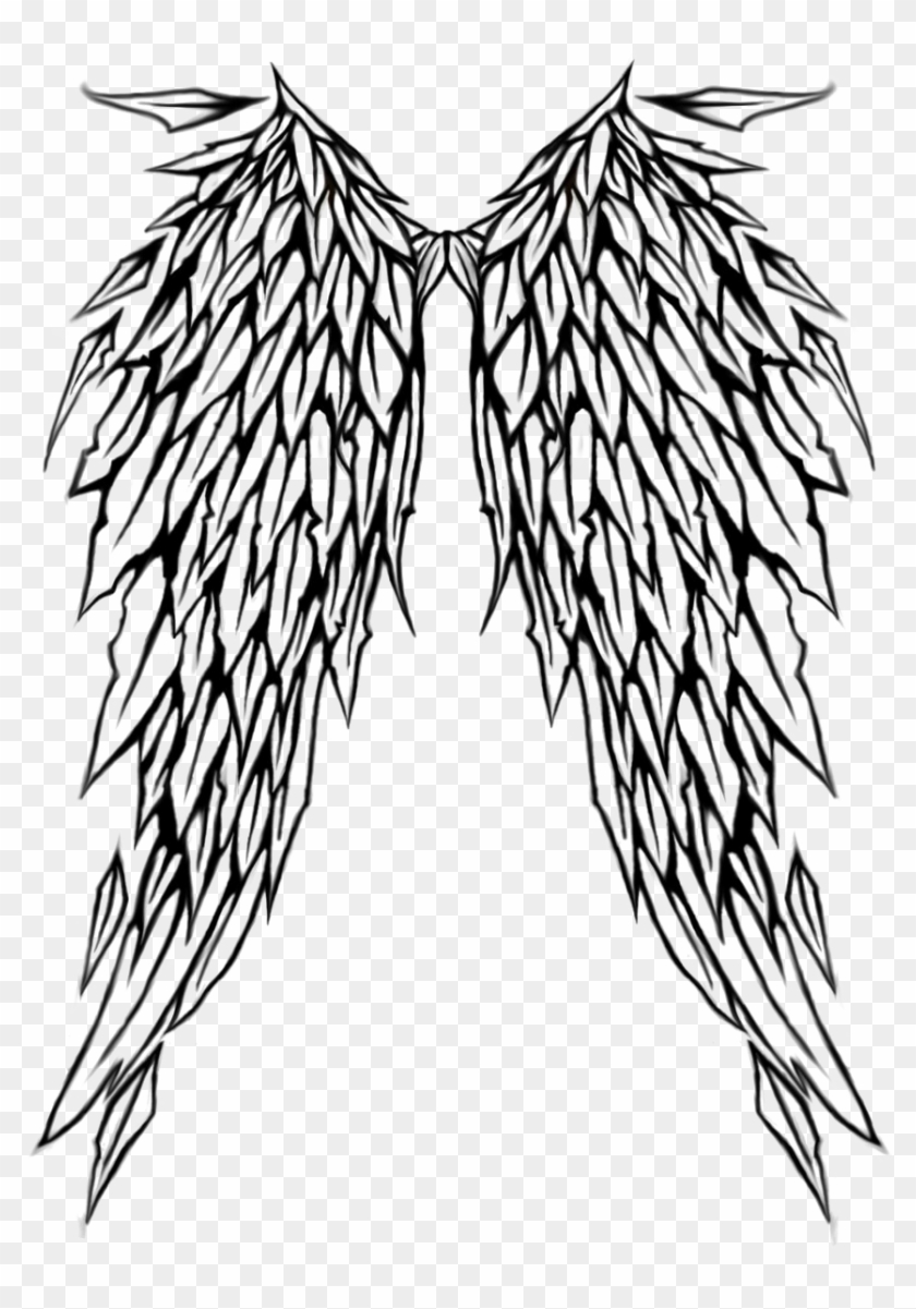 Goth Tattoo Png Picture - Angel Wings Tattoo Png Clipart