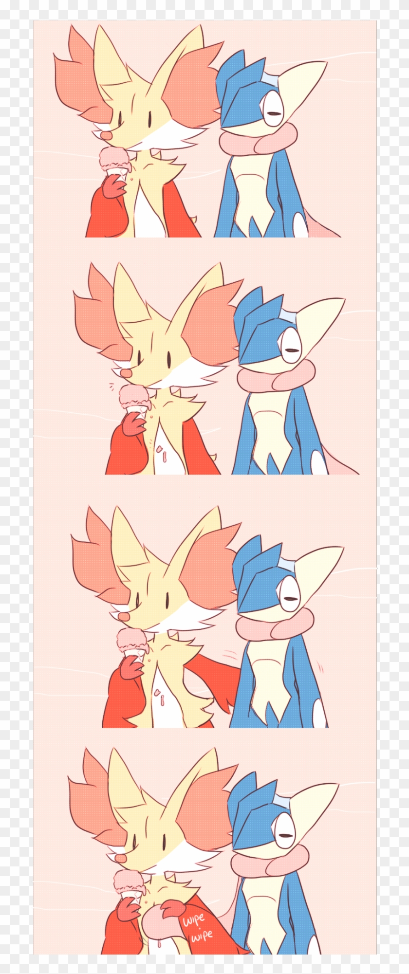 Delphox X Greninja - Pokemon Braixen X Greninja Clipart #1344711