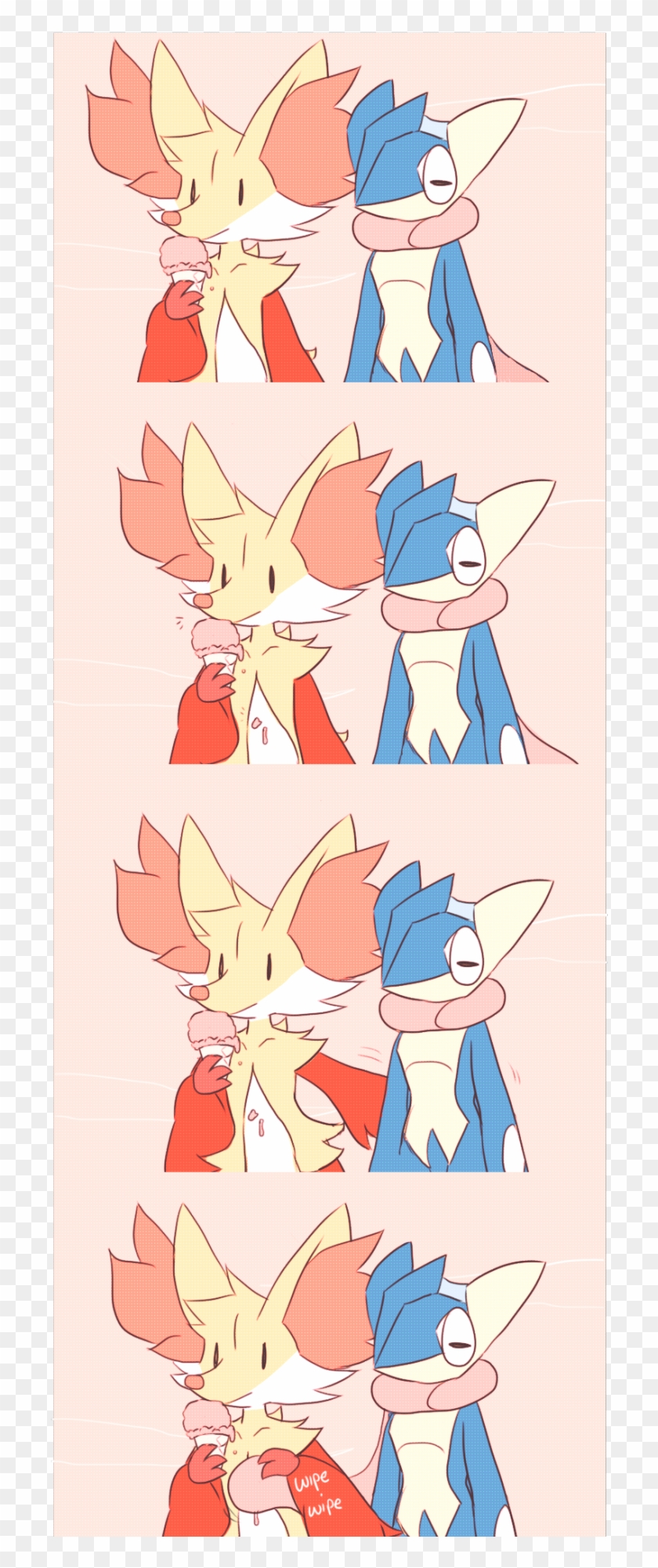 Delphox X Greninja - Pokemon Braixen X Greninja Clipart