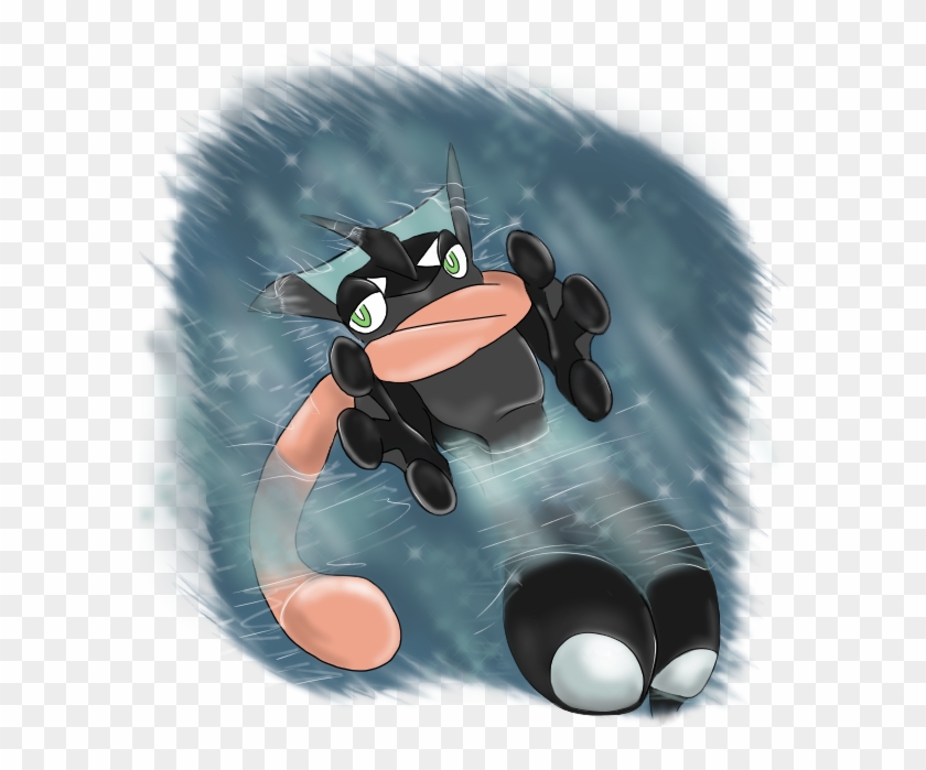 Greninja Drawn By Lady-darky - Cartoon Clipart #1345099