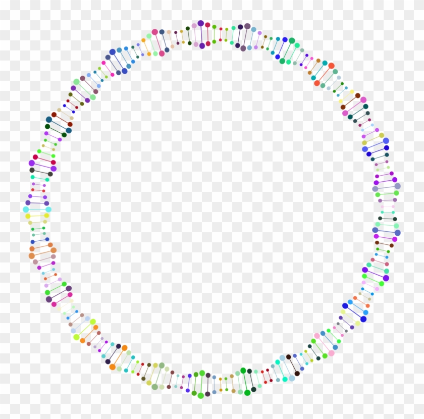 Nucleic Acid Double Helix Dna Circle Computer Icons - Double Helix Circle Clipart