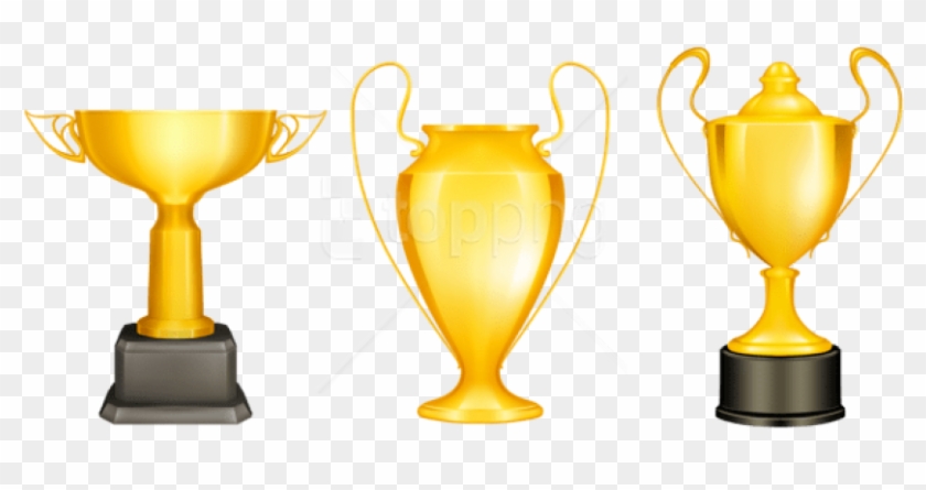 Free Png Download Transparent Gold Silver Bronze Trophies - Trophy Vector Clipart