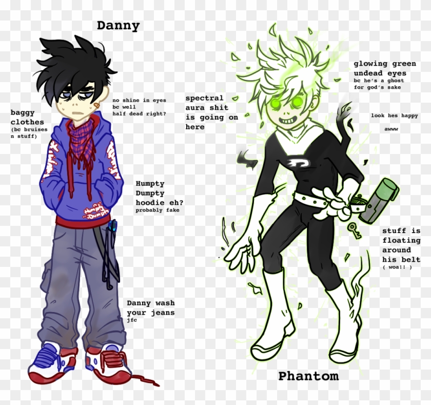 Danny, 14, Half Ghost - Danny Phantom Au Clipart #1346171