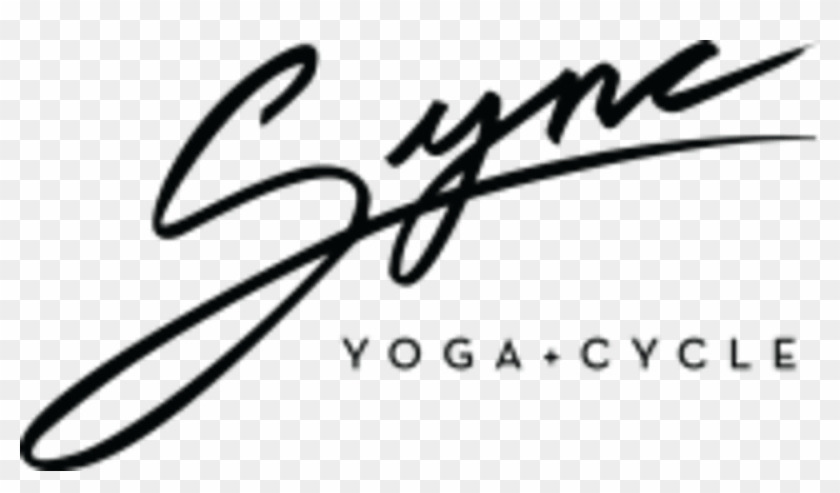 Sync Yoga And Cycle - Calligraphy Clipart