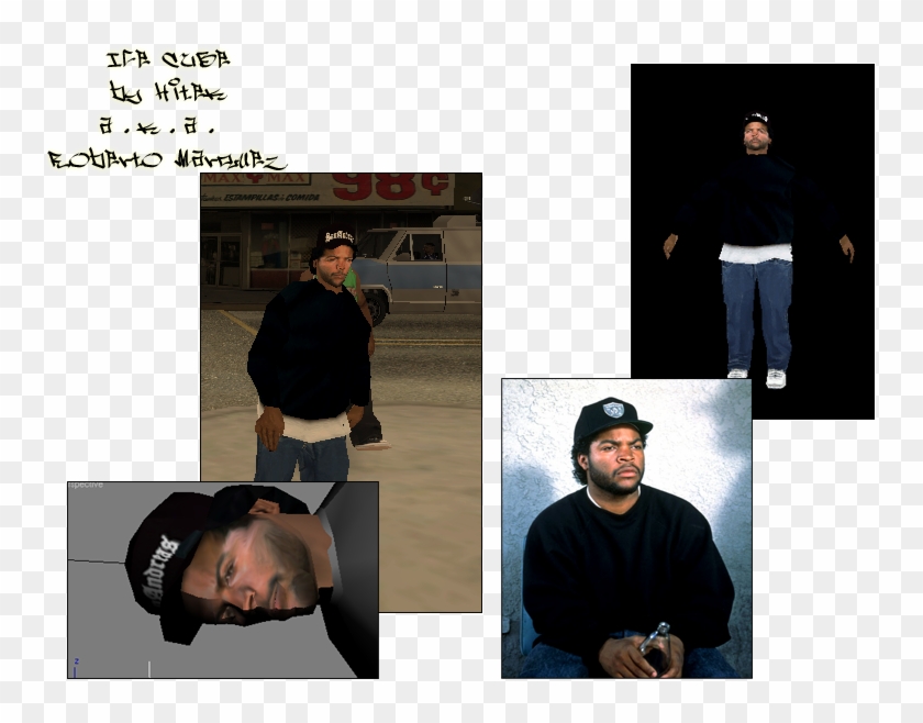 Image - Gta San Andreas Skin Of Ice Cube Clipart #1346378
