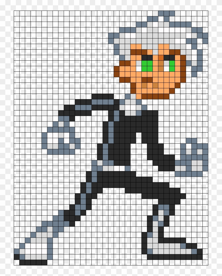Danny Phantom Perler Bead Pattern / Bead Sprite - Cartoon Clipart
