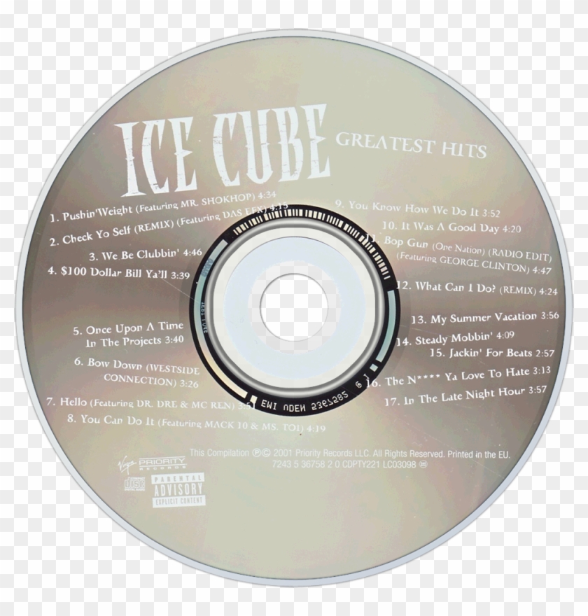 Ice Cube Greatest Hits Cd Disc Image - Ice Cube Greatest Hits Plyta Clipart #1346686