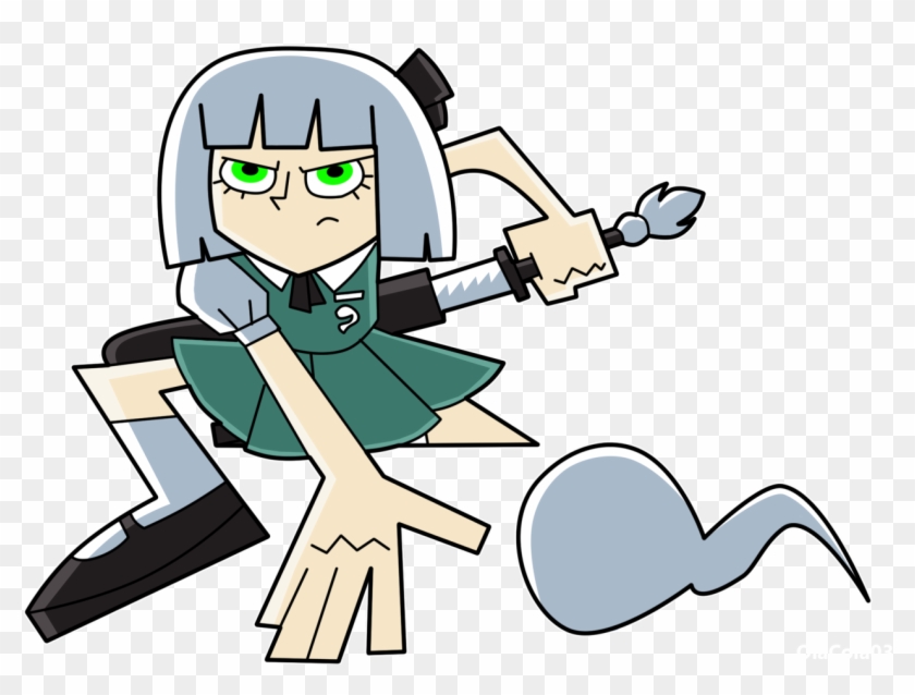 “ Youmu Phantom ” Danny Phantom And Touhou Project - Touhou Danny Phantom Clipart