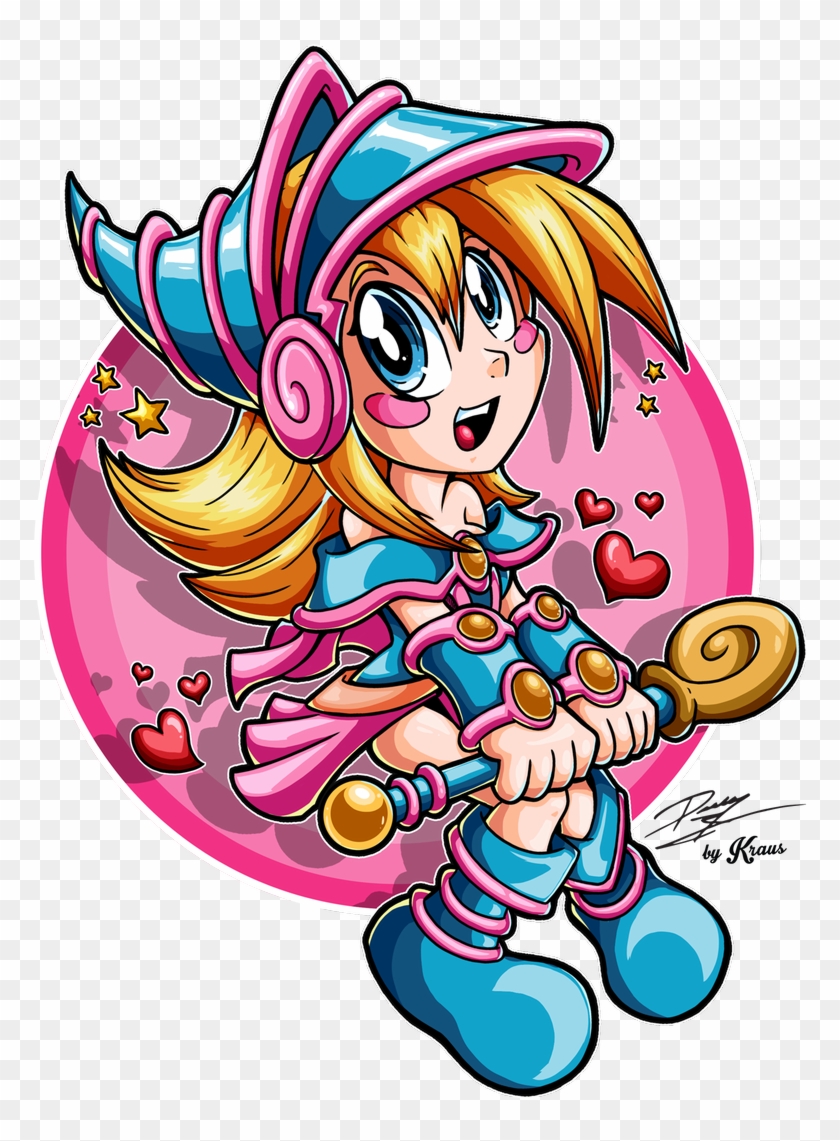 Toon Dark Magician Girl Favart That Started As Part - Cartoon Clipart #1347128