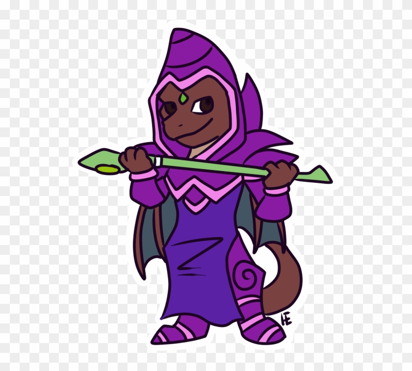 Thammy As Dark Magician - Cartoon Clipart