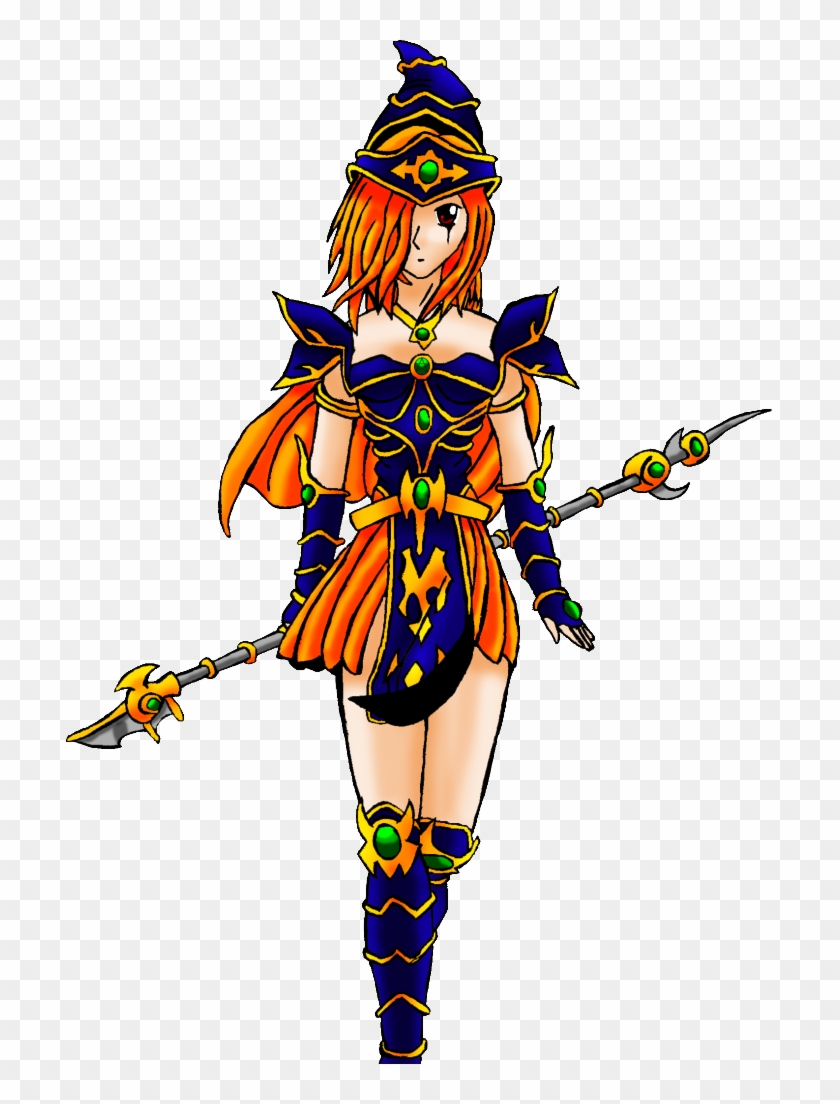 Dark Magician Girl - Dark Paladin Girl Clipart