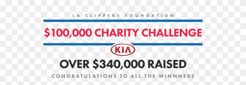 La Clippers Foundation Charity Challenge - Sign - Png Download