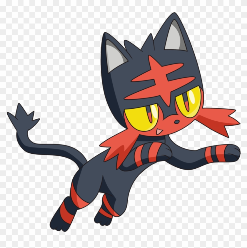 Litten Png - Pokemon Litten Clipart #1347564