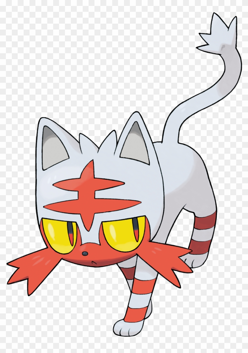 Litten , - Litten Shiny Clipart
