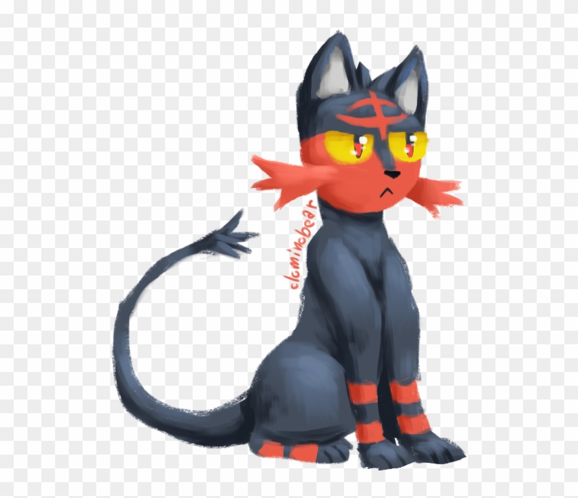 Litten By Dominobear - Cartoon Clipart #1348136