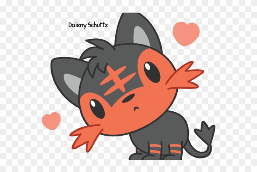 Pokemon Clipart Litten - Daieny Schuttz Pokemon - Png Download