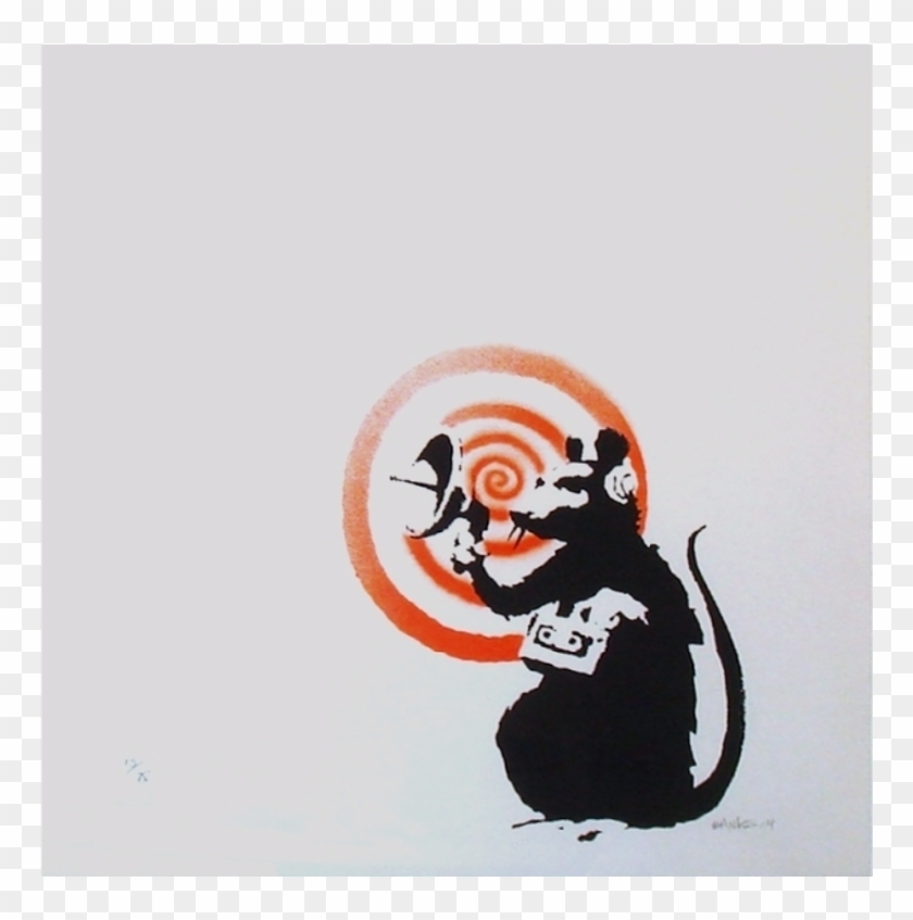 Radar Rat, 2004 Sonic Rat By Banksy - Banksy Radar Rat Clipart