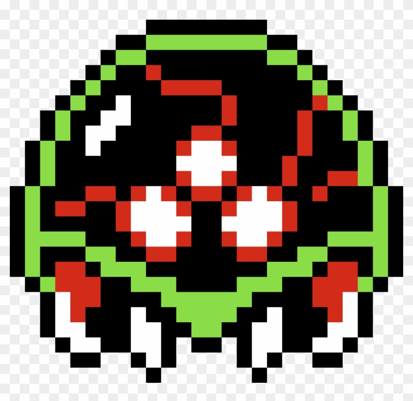 Metroid - Minecraft Metroid Pixel Art Clipart #1348553