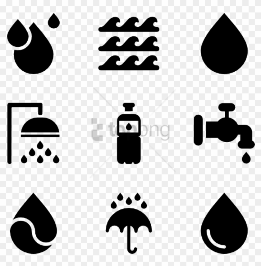 Free Png Water Icons Png Image With Transparent Background - Water Droplet Bullet Point Clipart