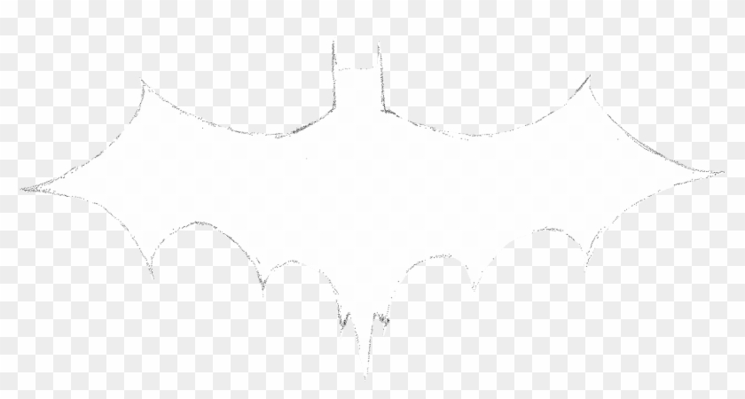 The Batman Project - White Bat Sign Png Clipart