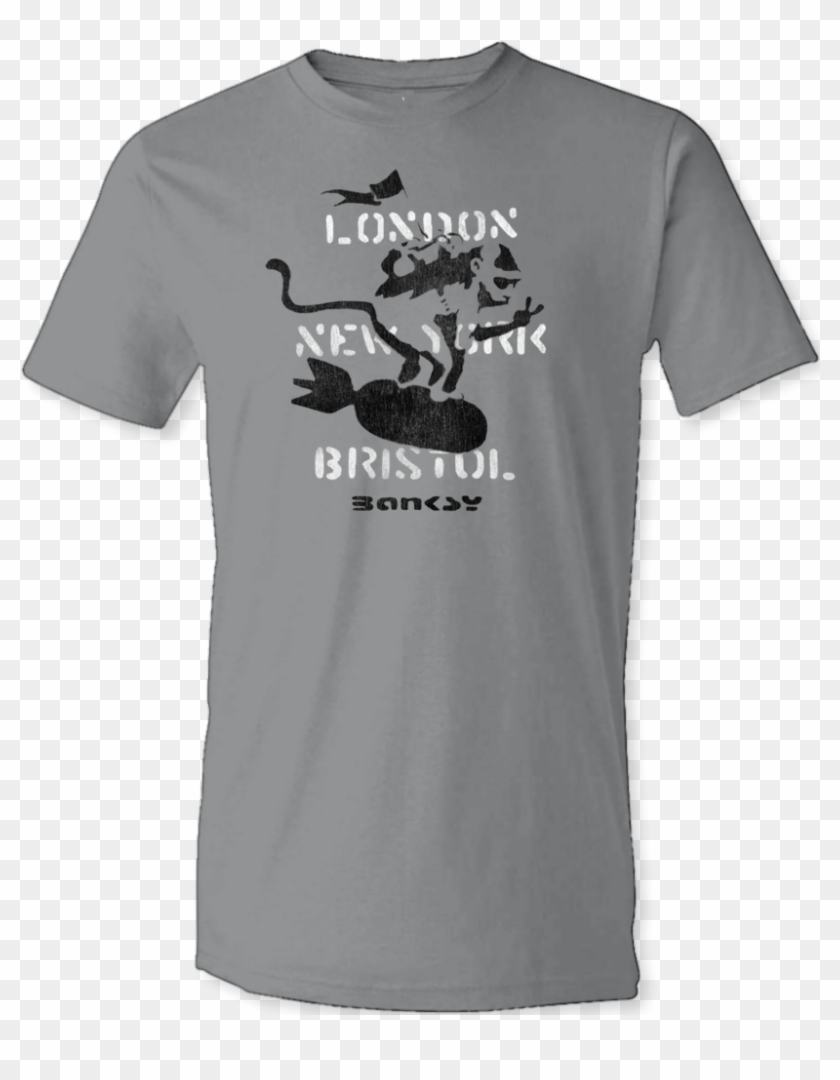Banksy "london New York Bristol" T Shirt - Reining Clipart #1349118