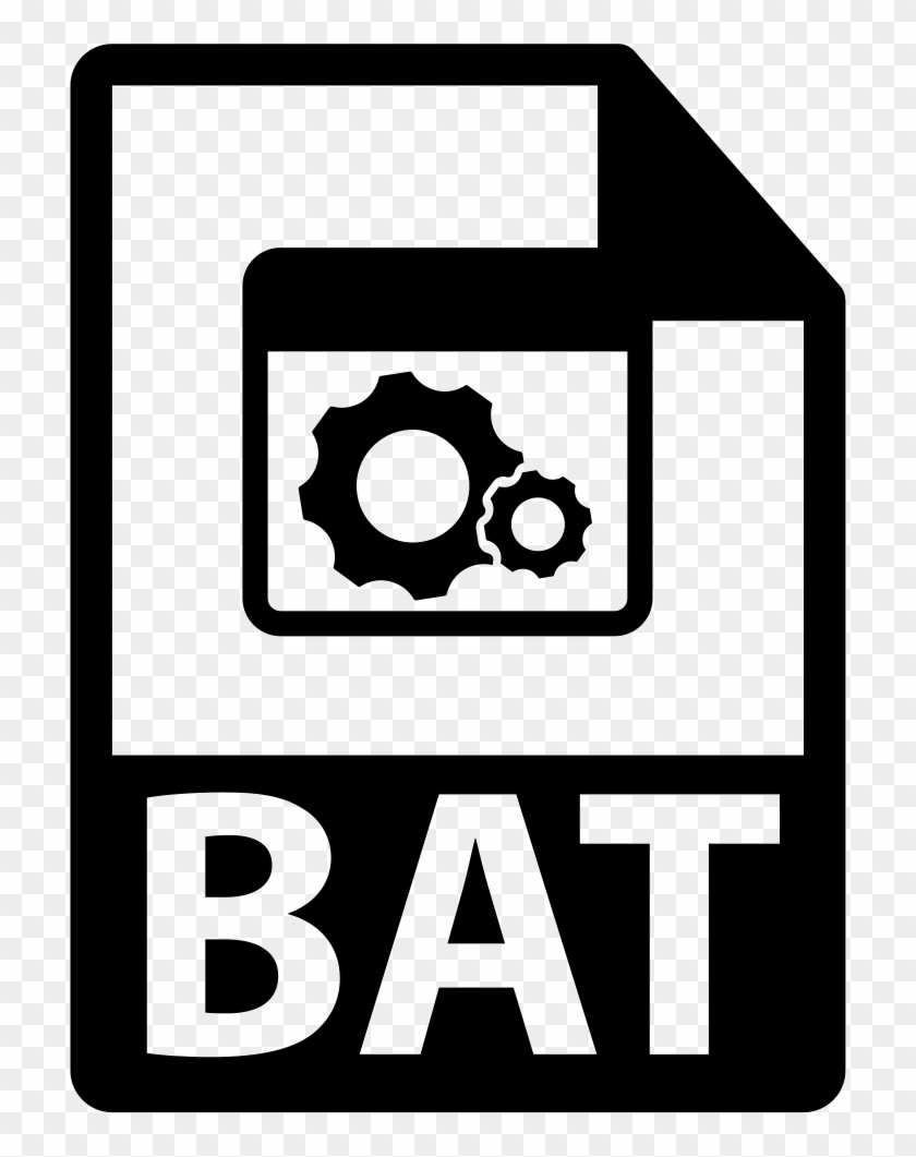 Png File Svg - Bat File Icon Png Clipart #1349208