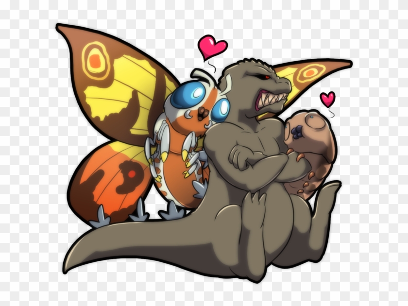 Godzilla Clipart Sprite - Godzilla Cartoon Mothra - Png Download
