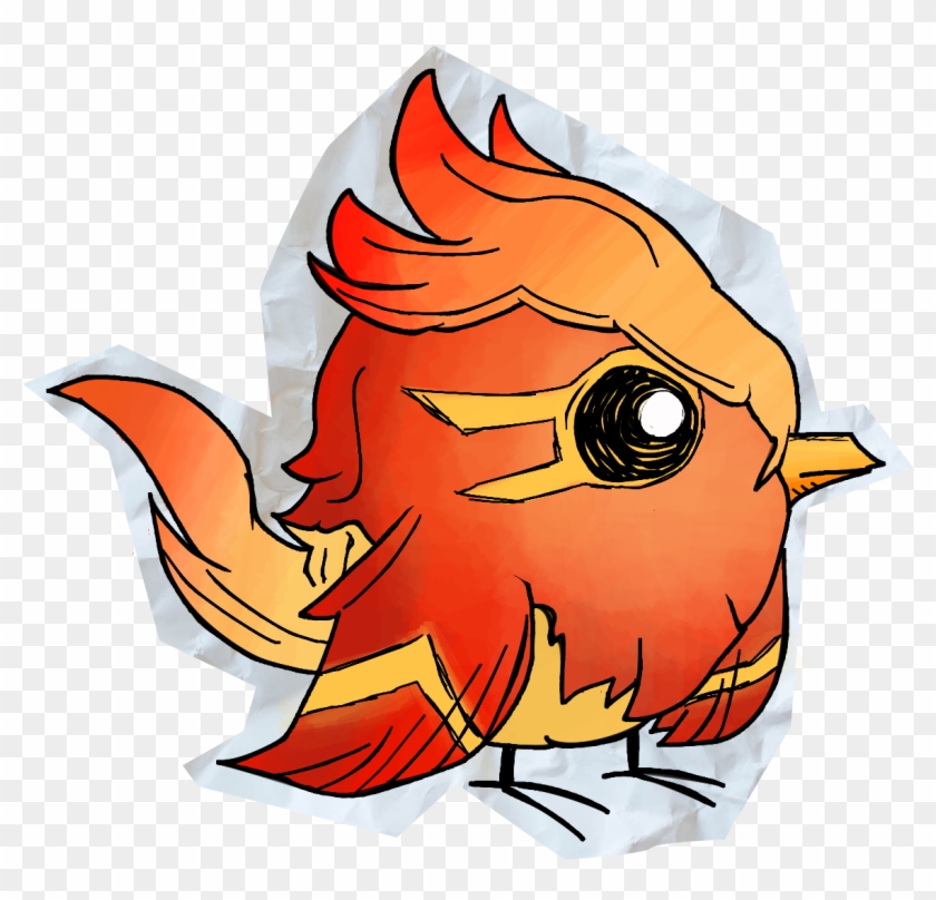 Red Painted Chicken - Cartoon Clipart