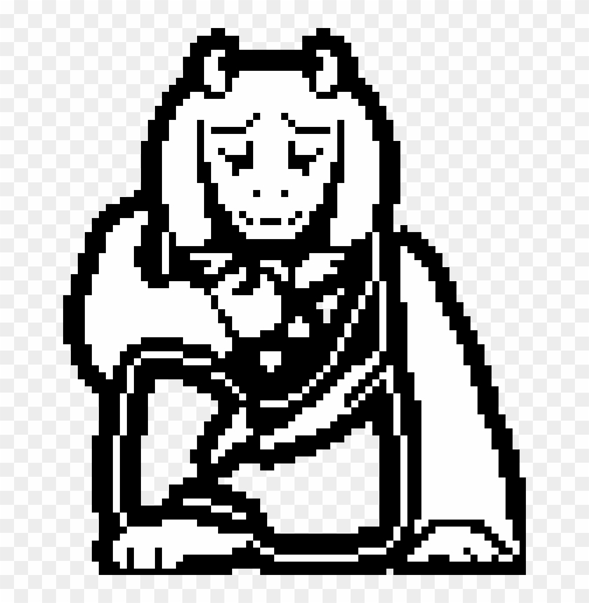 All Sprites Here Are Their Original Size, Though I - Undertale Toriel Death Sprite Clipart #1350079