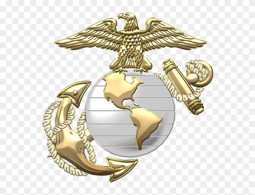 Banner Black And White U S Marine Corps And E G - High Resolution Marine Corps Emblem Clipart
