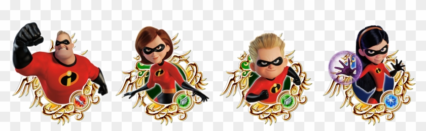 Incredibles Medals - Kingdom Hearts Union X Incredibles Clipart #1350542