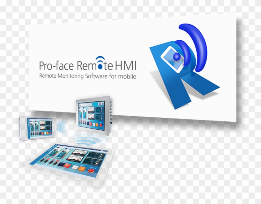 Remote Monitoring Software For Mobile Pro-face Remote - Graphic Design Clipart #1350679
