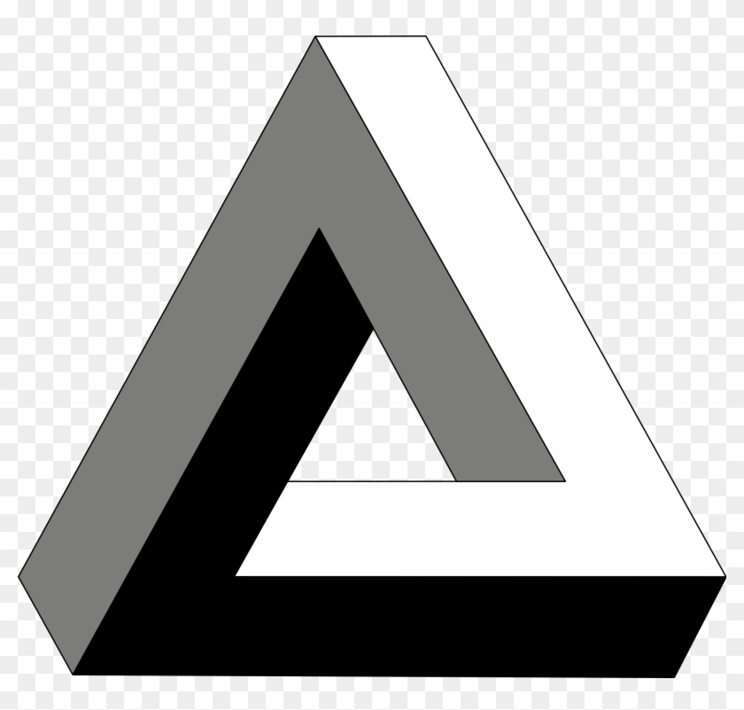 Triangulo Ilusão De Otica Clipart