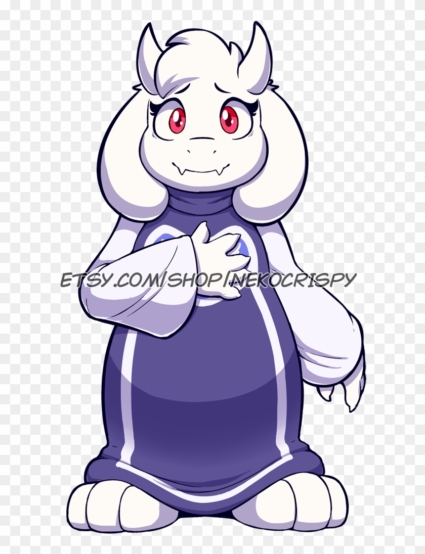 Toriel Acrylic Standee/sticker Design - Cartoon Clipart #1350884