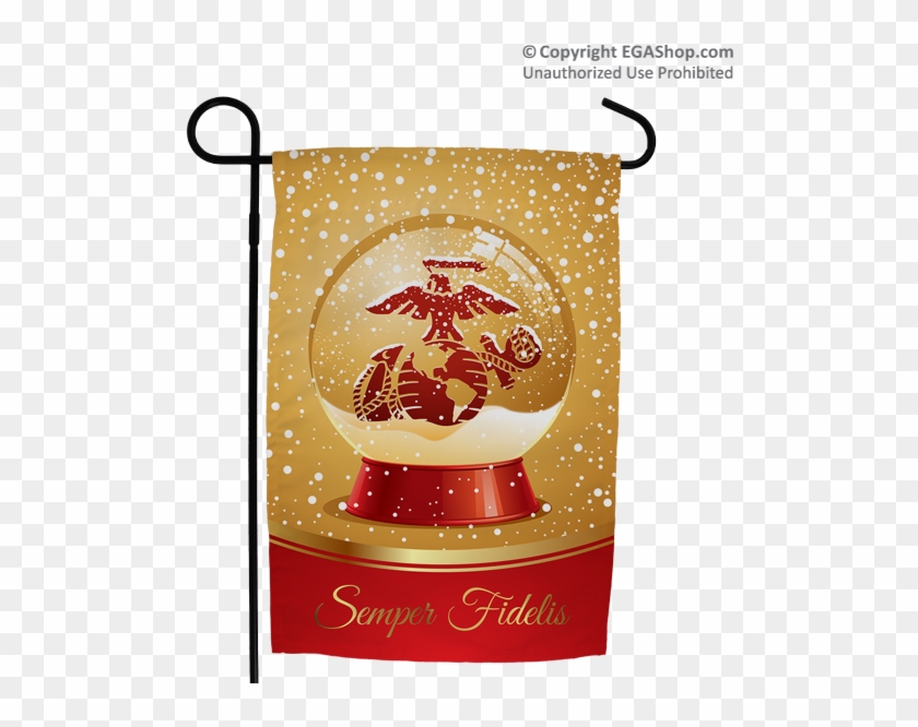 Snow Globe With Eagle, Globe - Happy Birthday Marine Past Present Clipart