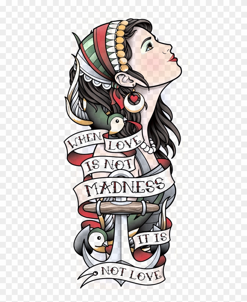 Bag Traditional Captain - Tattoo Clipart